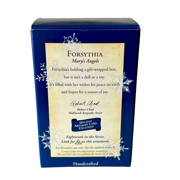 Hallmark - Mary's Angels - FORSYTHIA - 18th in Series from 2005 - New in Box - Picture 6 of 9